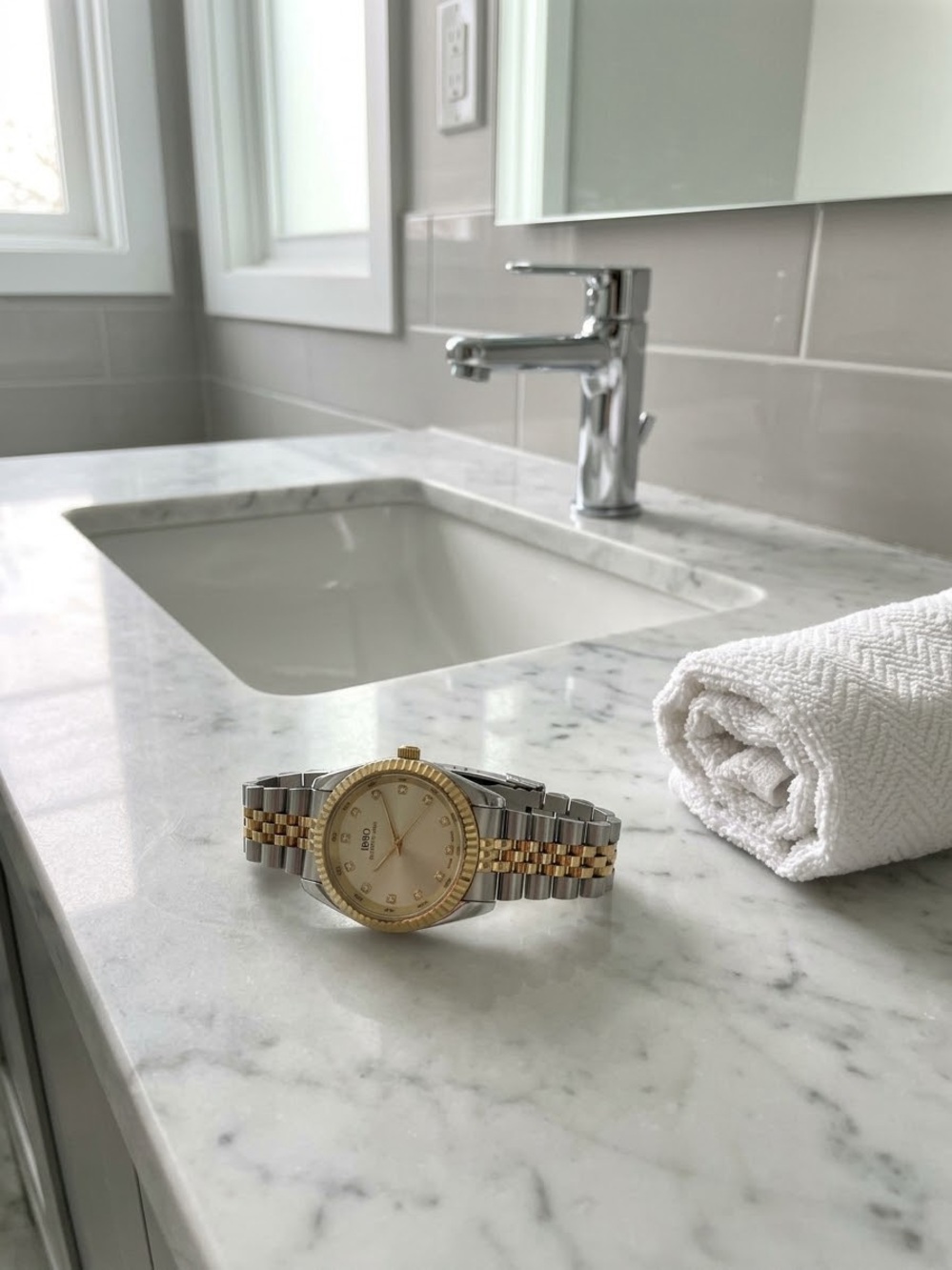 Jubilee bracelet  two tone watch